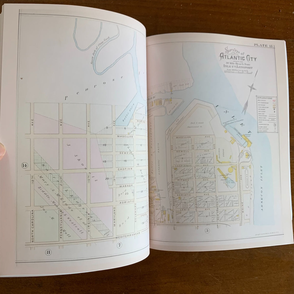 1896 Atlas of Atlantic City NJ, Chelsea, Ventnor, Longport