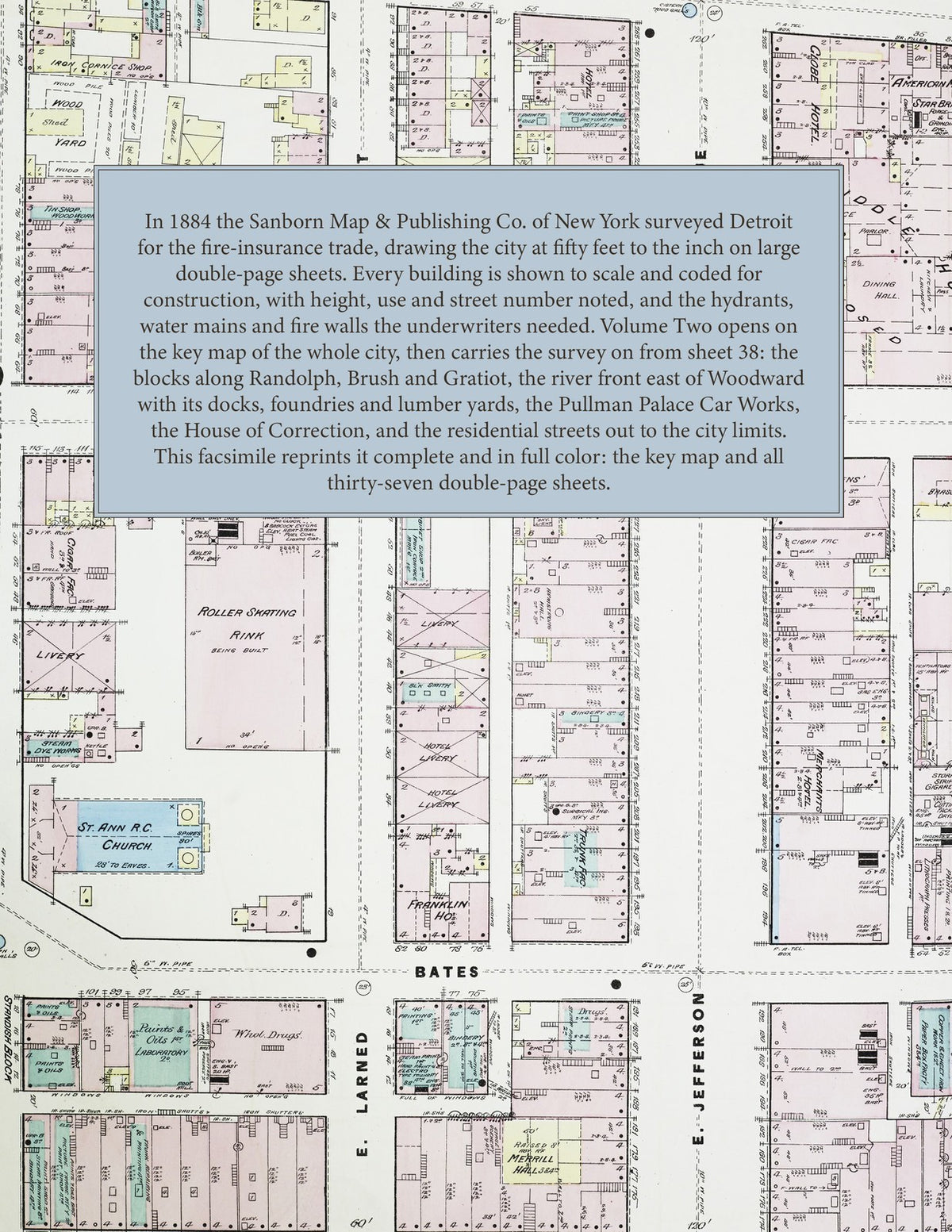 1884 Fire Insurance Maps and Atlas of Detroit, Michigan, Volume 2