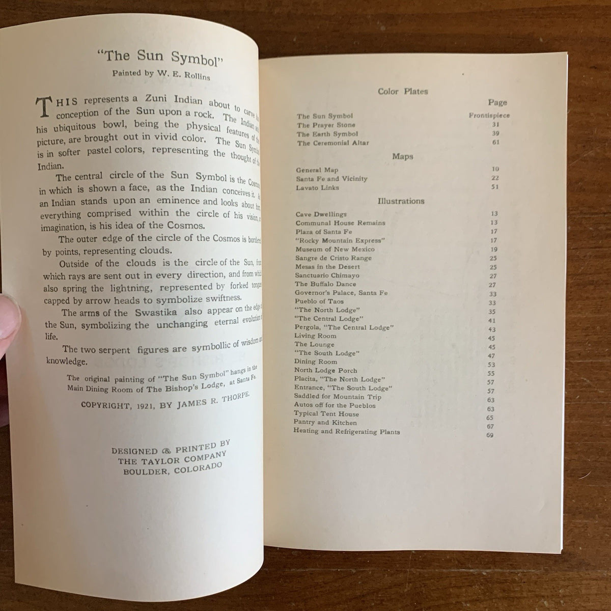1921 The Town of Santa Fe, New Mexico Guide to the Oldest Capital