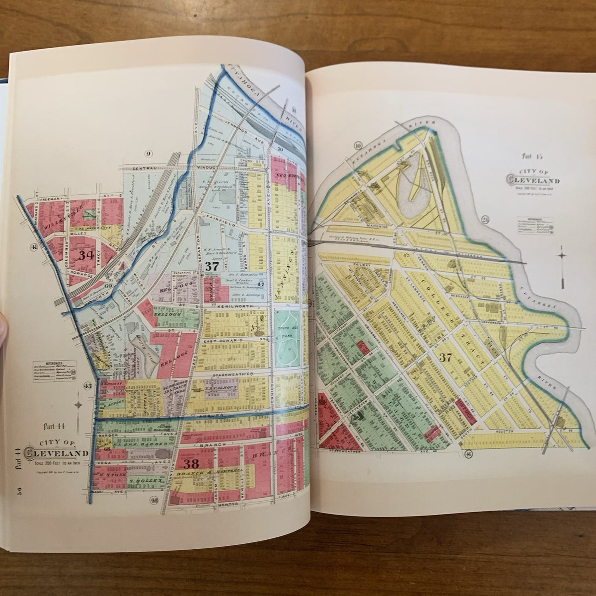 1892 Atlas of Cuyahoga County and the City of Cleveland Ohio