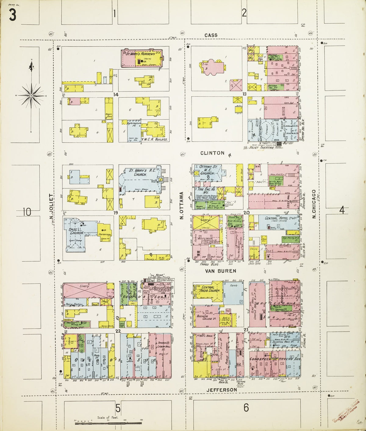 1898 Fire Insurance Maps and Atlas of Joliet, Illinois