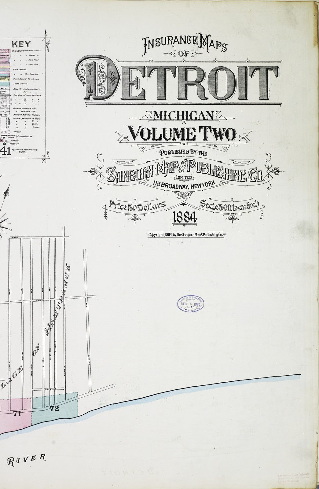 1884 Fire Insurance Maps and Atlas of Detroit, Michigan, Volume 2
