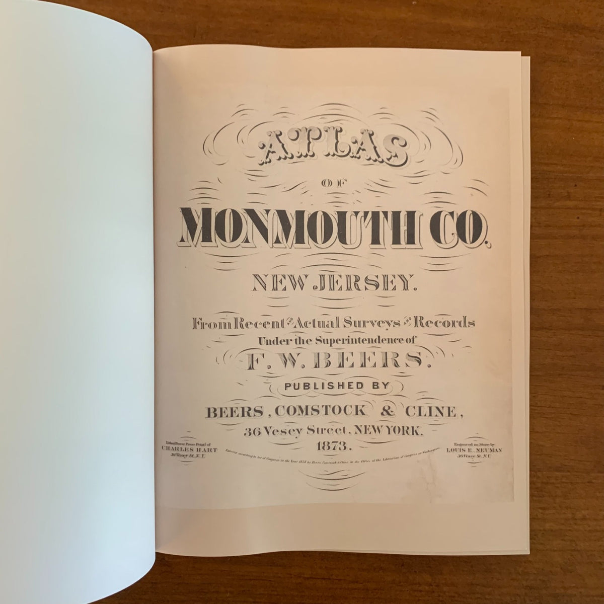 1873 Atlas of Monmouth County, New Jersey