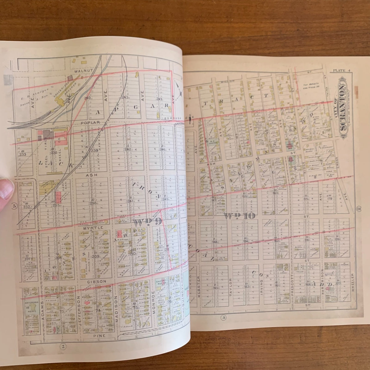 1898 Atlas of Surveys of the City of Scranton and Dunmore, Pennsylvania