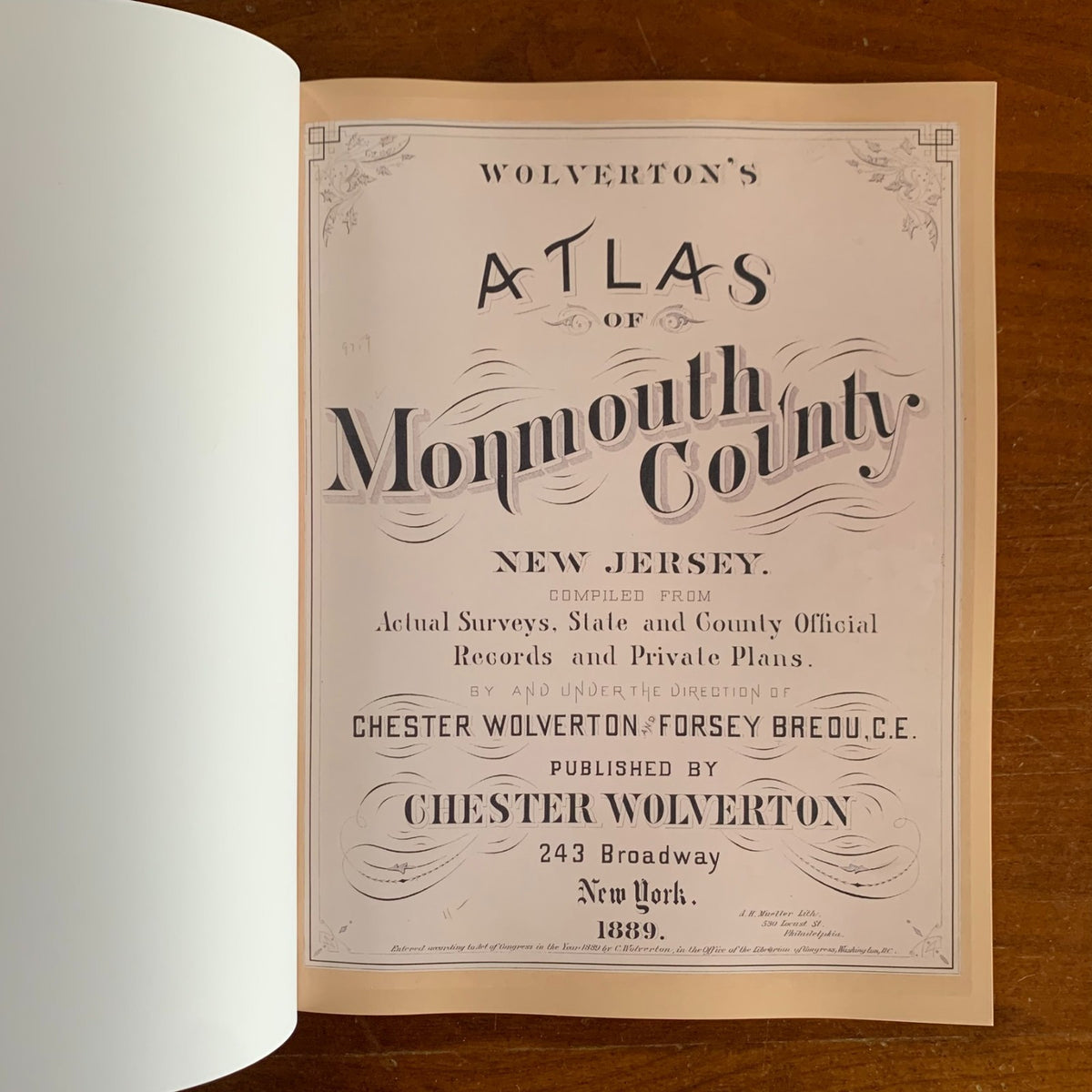 1889 Atlas of Monmouth County, New Jersey
