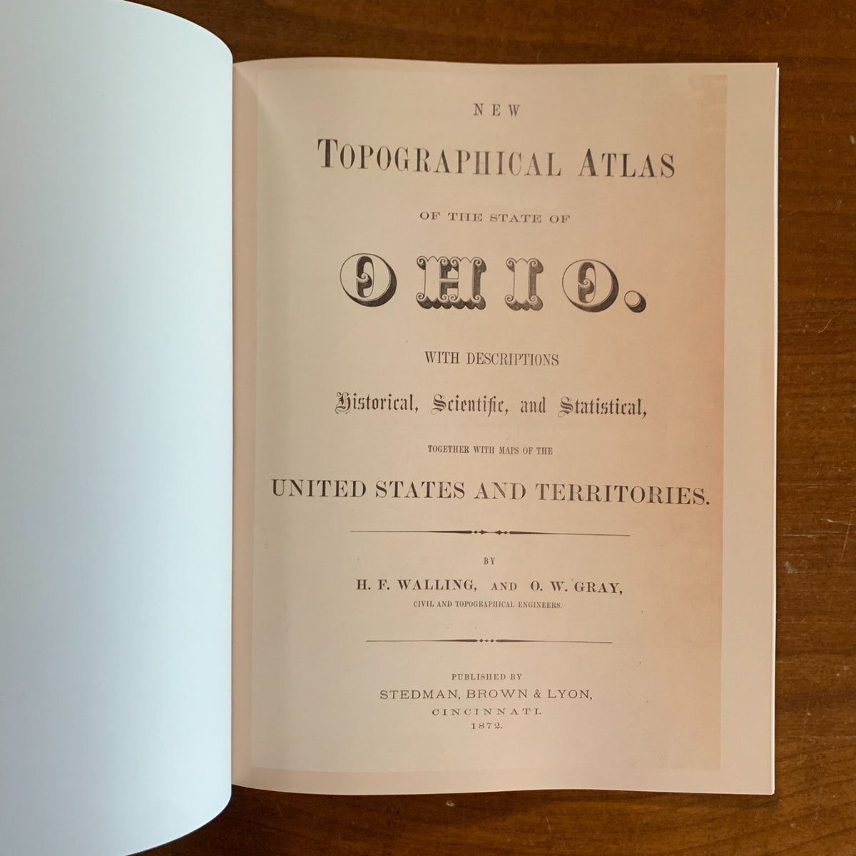 1872 New Topographical Atlas of the State of Ohio: County Maps of Ohio