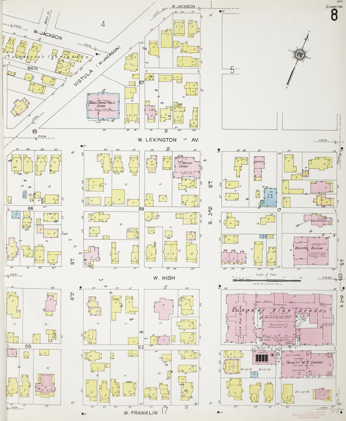 1927 Fire Insurance Maps and Atlas of Elkhart, Indiana