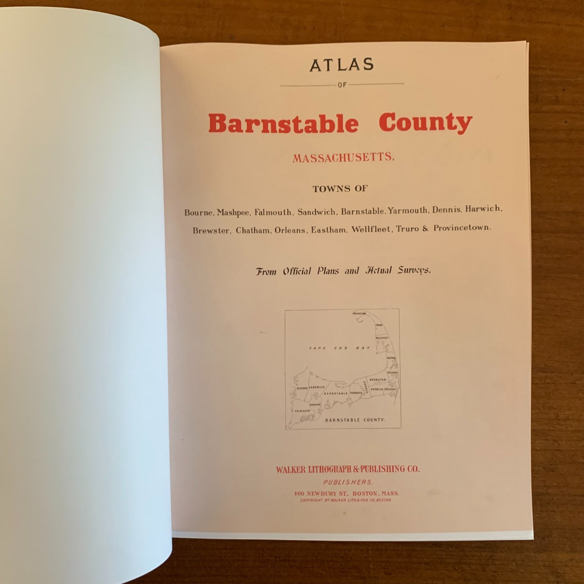 1910 Atlas of Barnstable County, Massachusetts