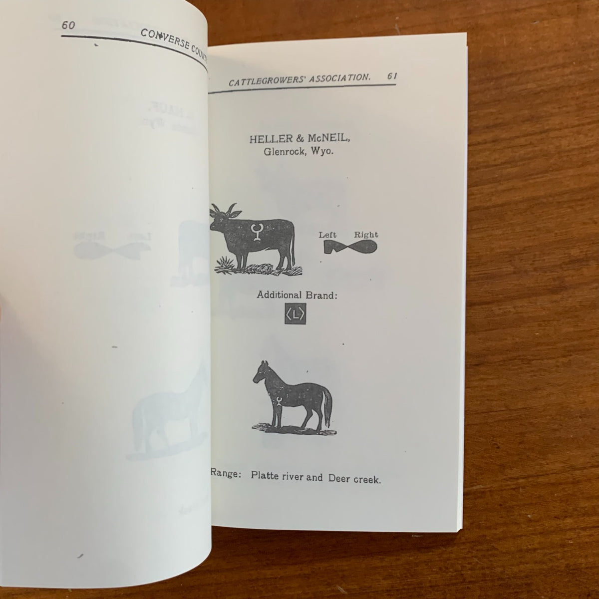 1903 Brand Book of the Converse County, Wyoming Cattlegrowers' Association