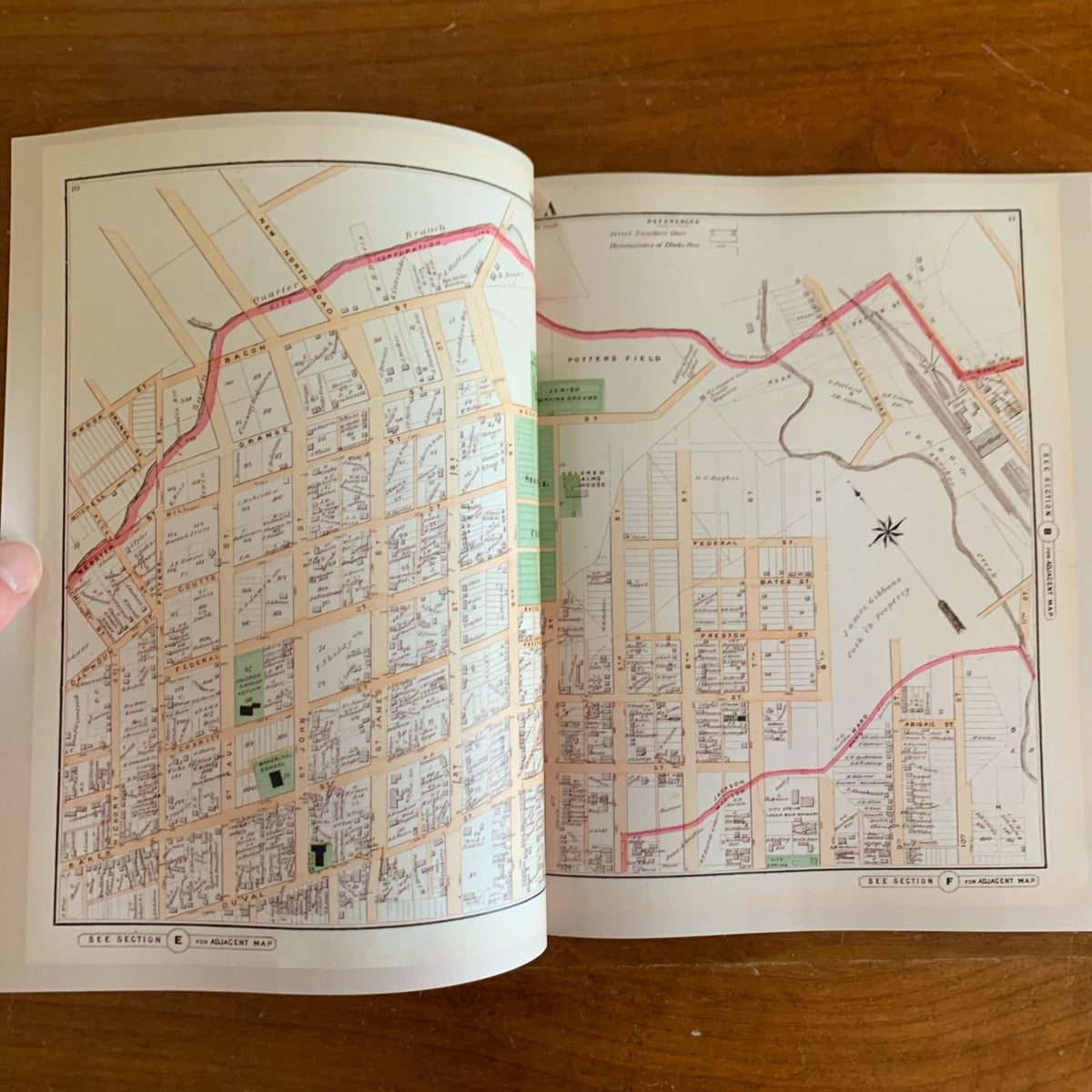1877 Illustrated Atlas of the City of Richmond Virginia Post Civil War