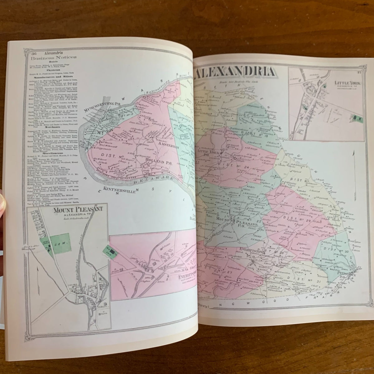 1873 Atlas of Hunterdon County, New Jersey
