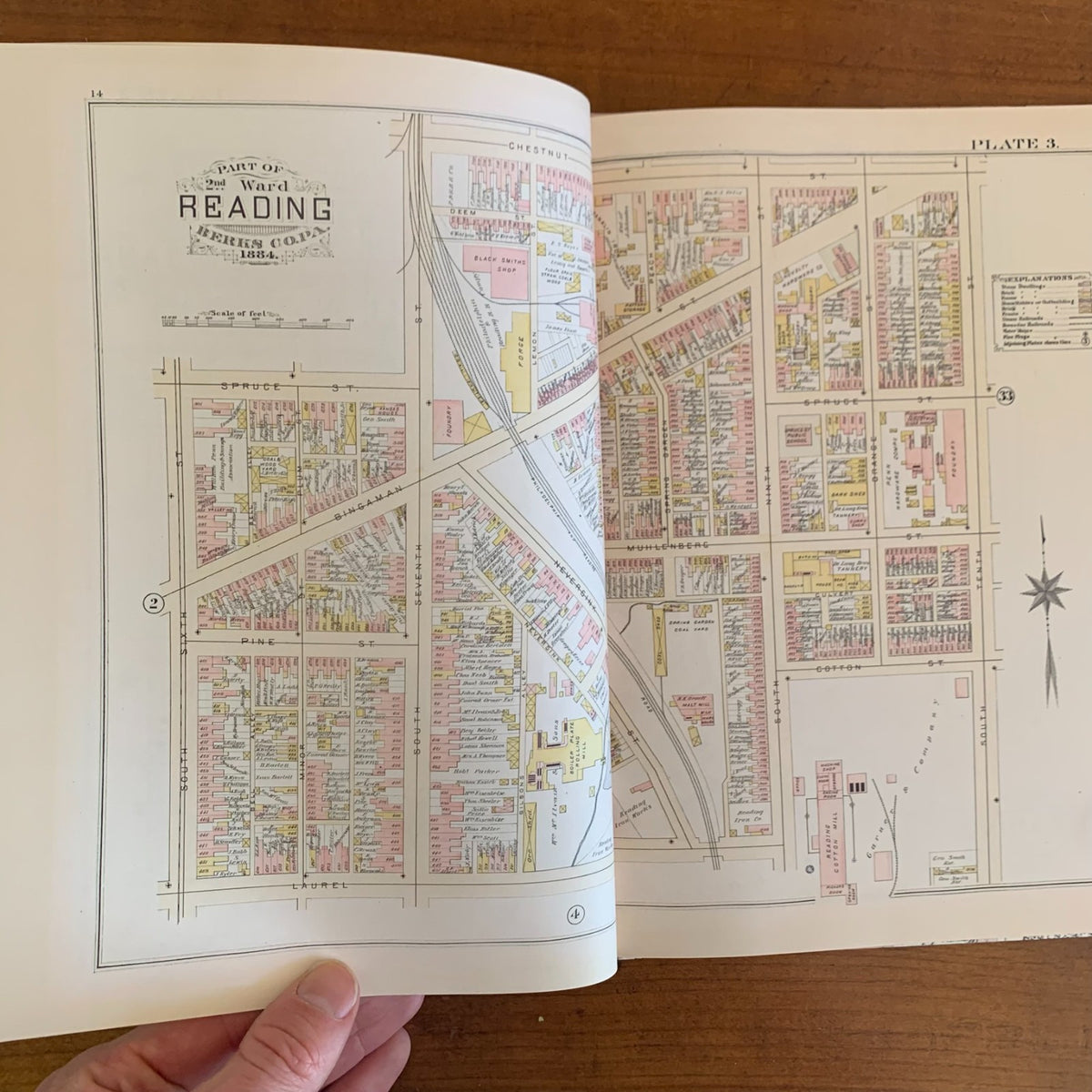 1884 Property and Insurance Atlas and Maps of the City of Reading, Pennsylvania