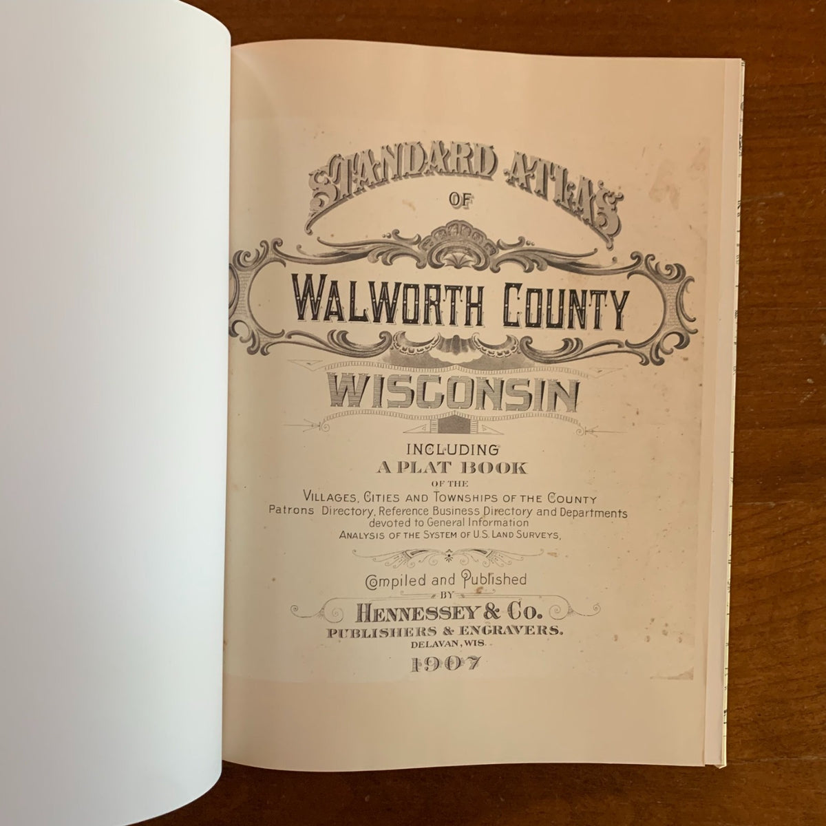 1907 Standard Atlas of Walworth County, Wisconsin