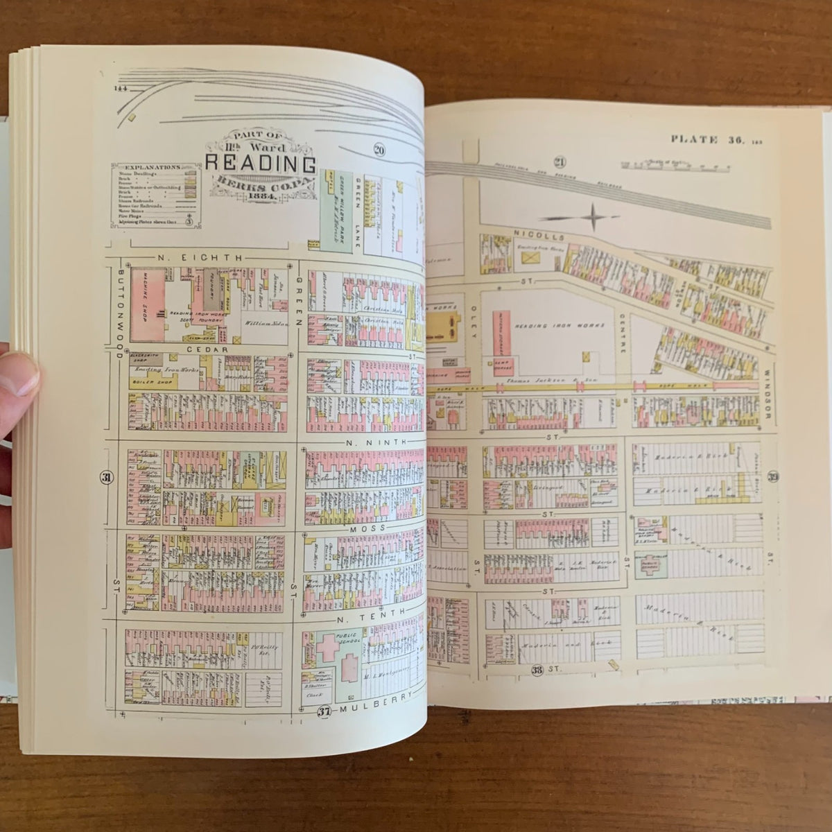 1884 Property and Insurance Atlas and Maps of the City of Reading, Pennsylvania