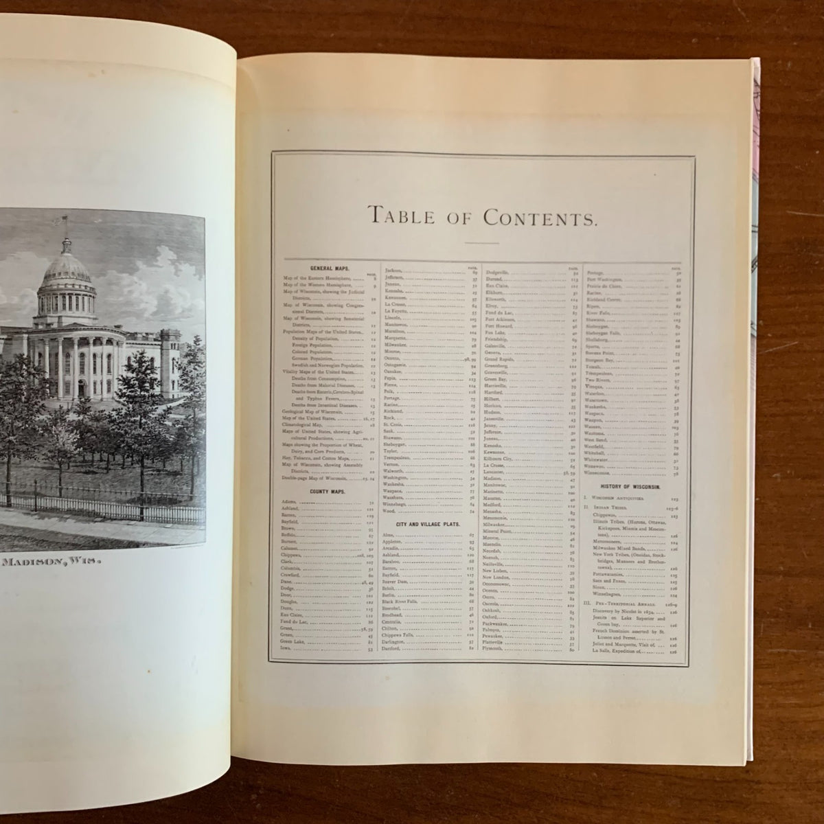 1878 Historical Atlas of Wisconsin