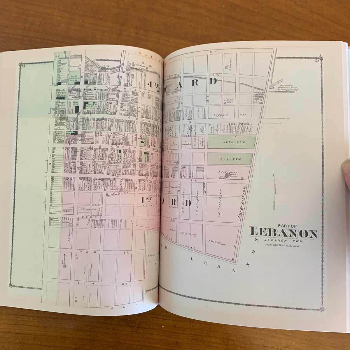 1875 County Atlas of Lebanon, Pennsylvania