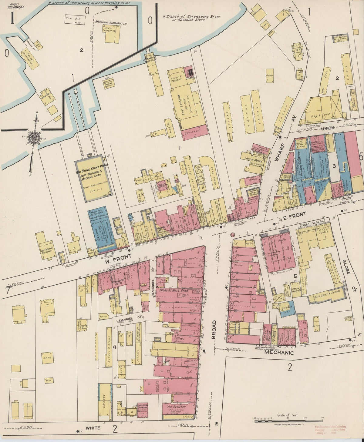 1922 Fire Insurance Maps and Atlas of Red Bank, New Jersey