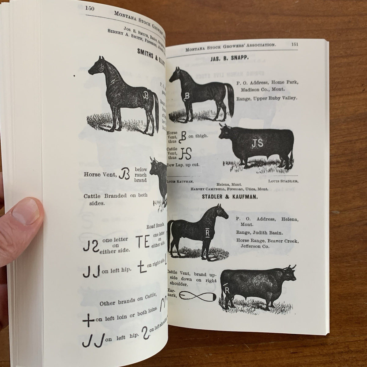 1886 Brand Book of the Montana Stock Growers' Association