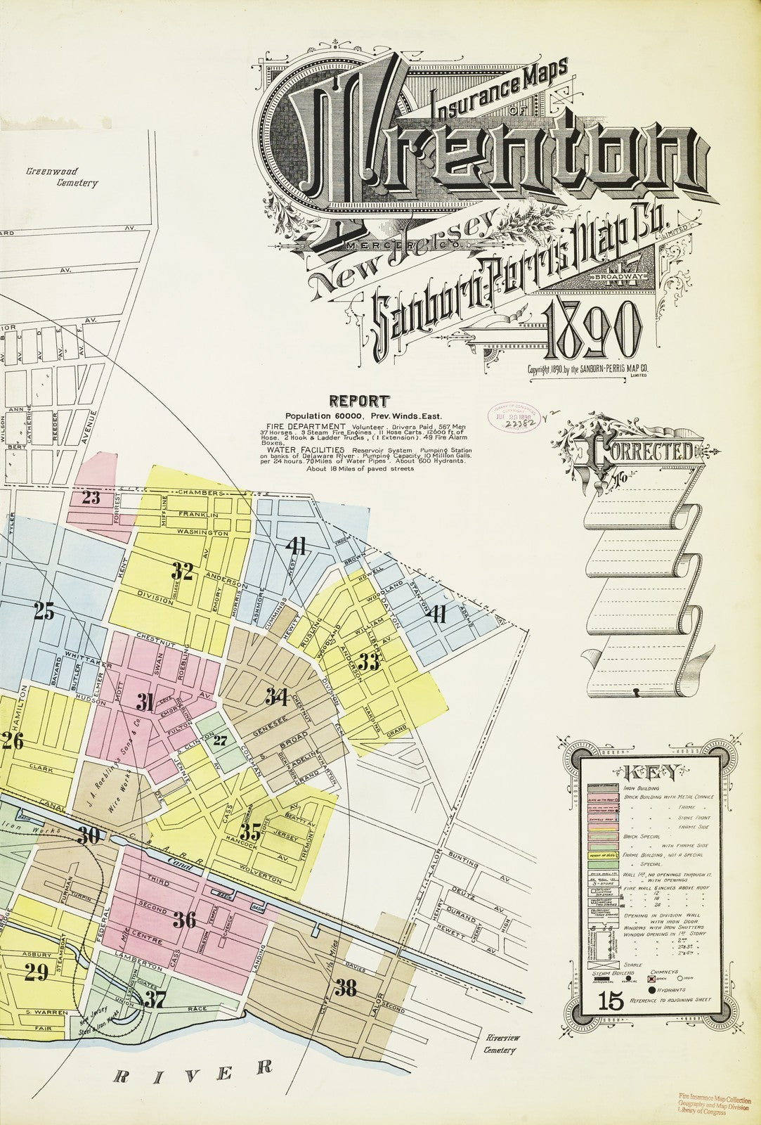 1890 Fire Insurance Maps and Atlas of Trenton, New Jersey