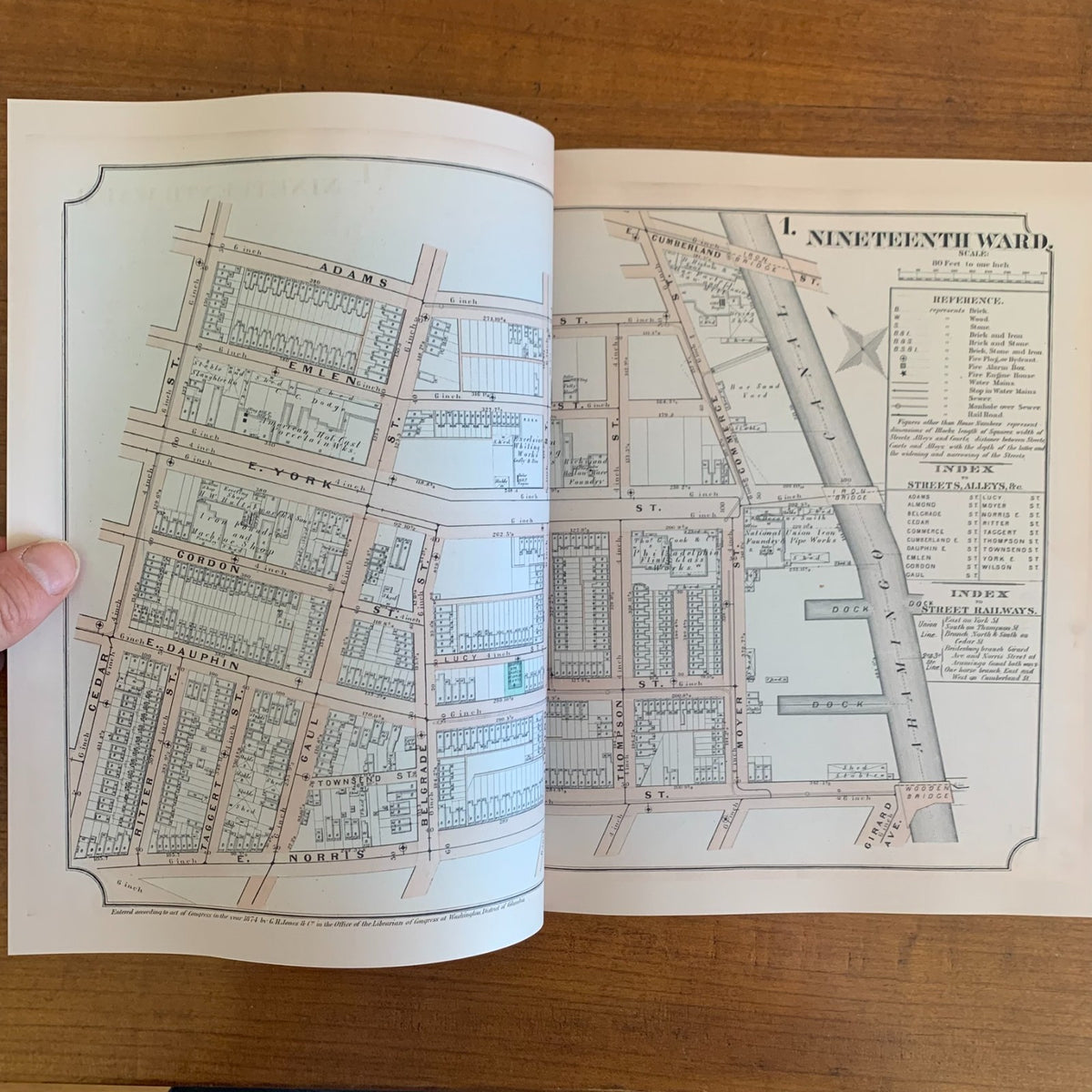 1874 Atlas of Philadelphia, Volume 2: Nineteenth Ward