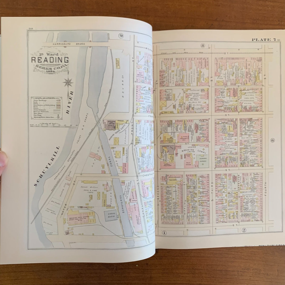 1884 Property and Insurance Atlas and Maps of the City of Reading, Pennsylvania