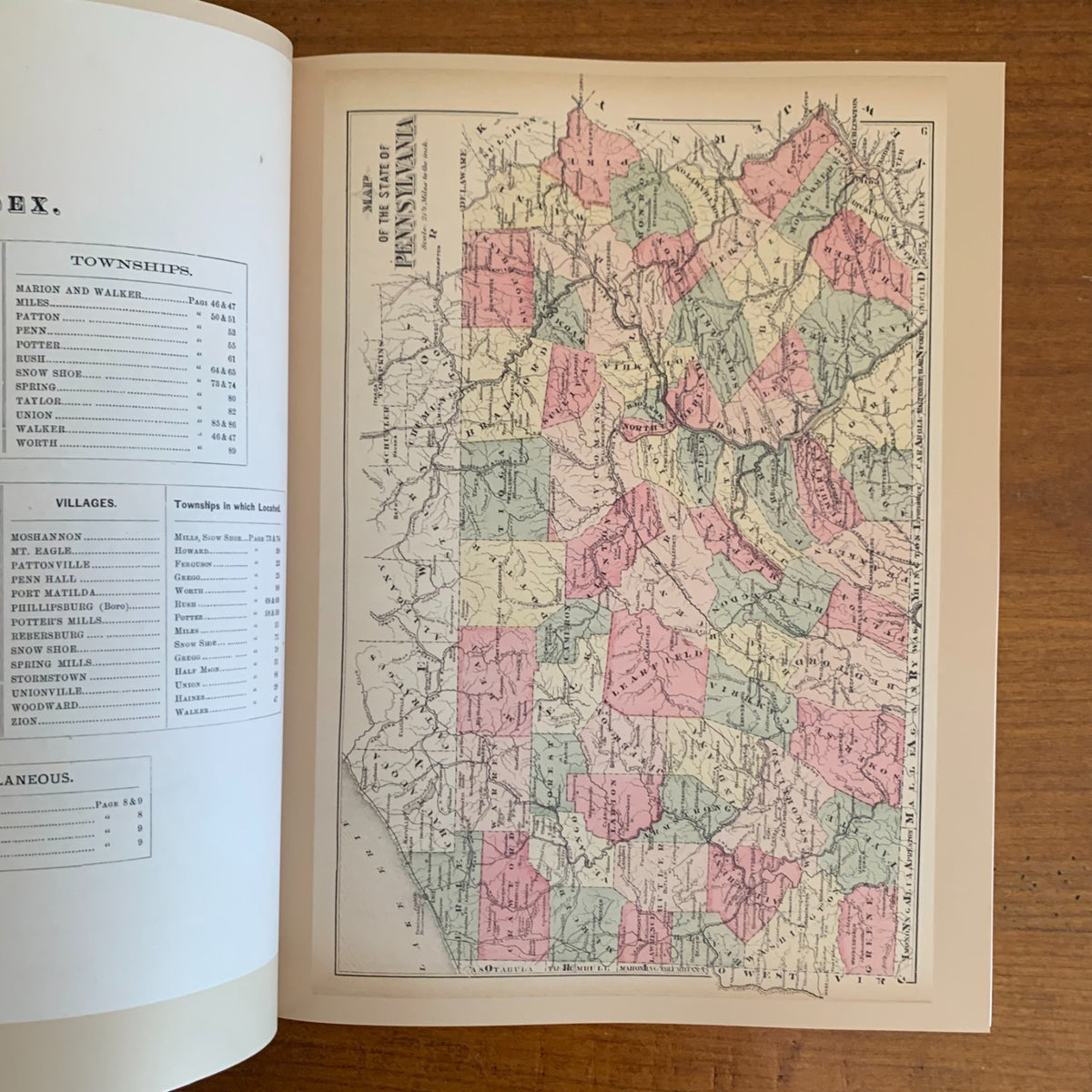 1874 Atlas of Centre County, Pennsylvania