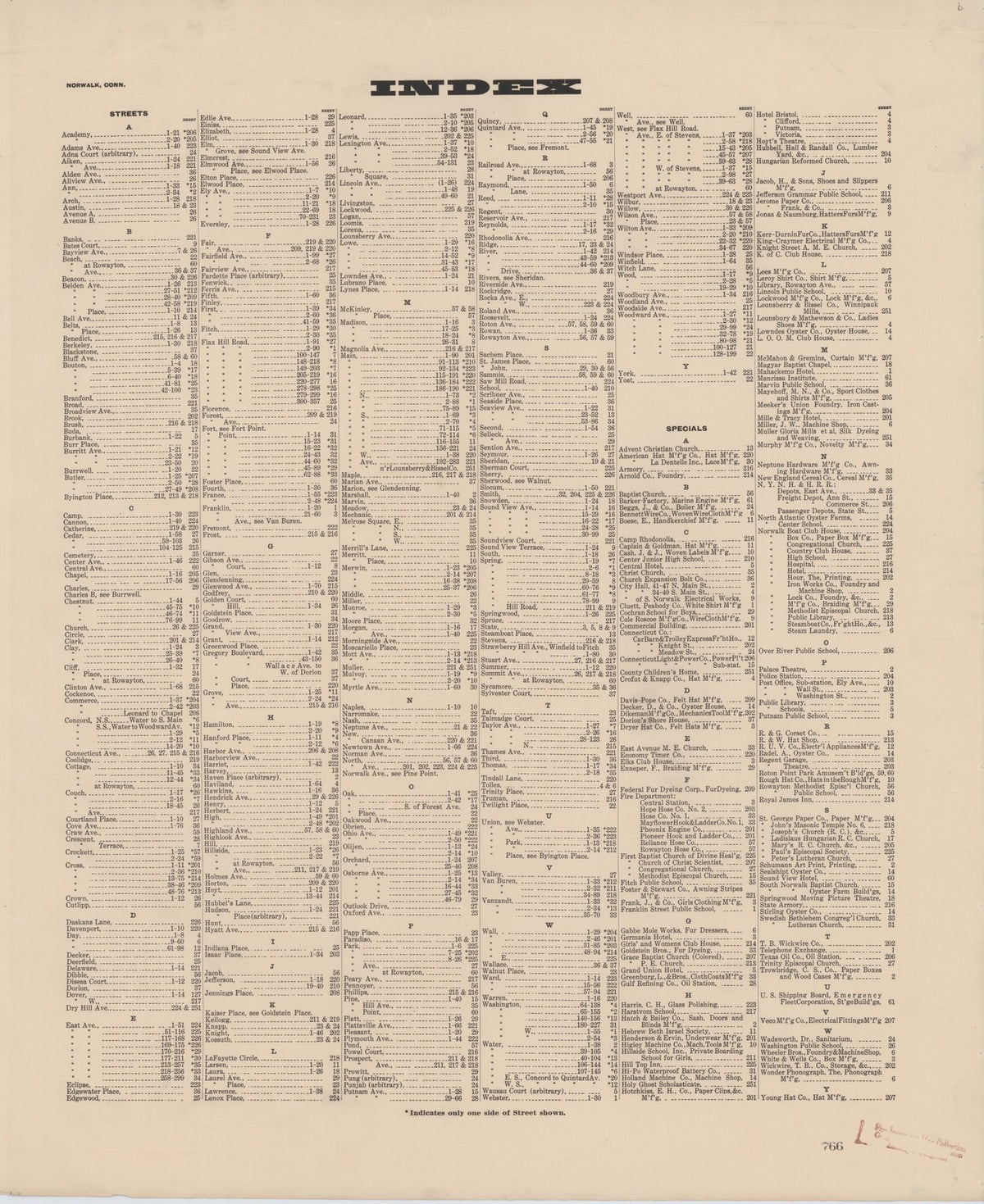 1922 Fire Insurance Maps and Atlas of Norwalk, Connecticut