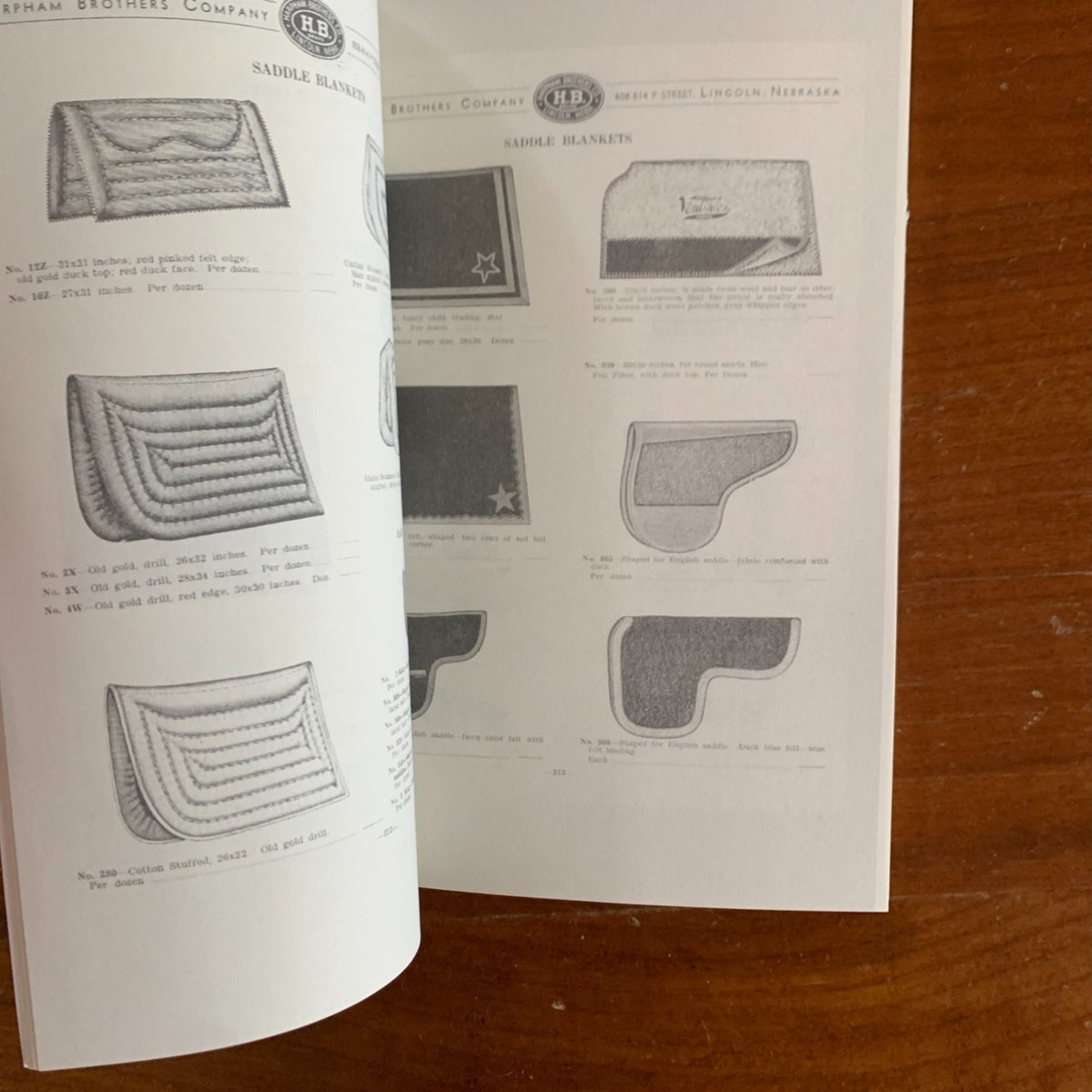 Harpham Brothers Company Catalog No. 36 Saddlery Accessories