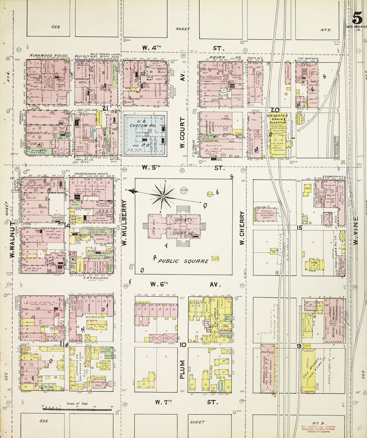 1891 Fire Insurance Maps and Atlas of Des Moines, Iowa