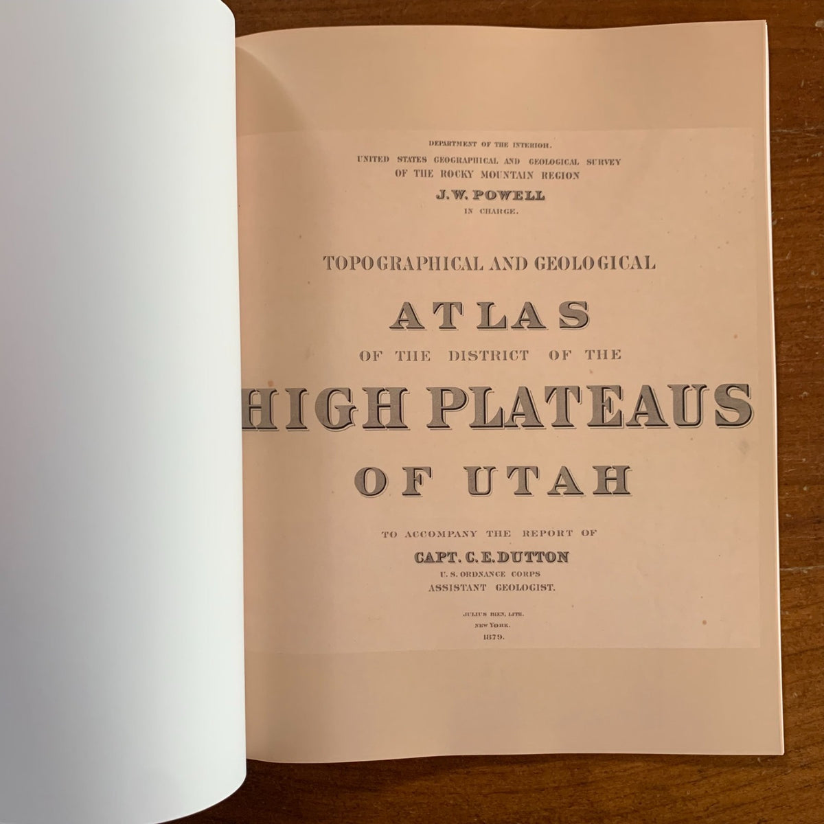 1879 Atlas of the High Plateaus of Utah