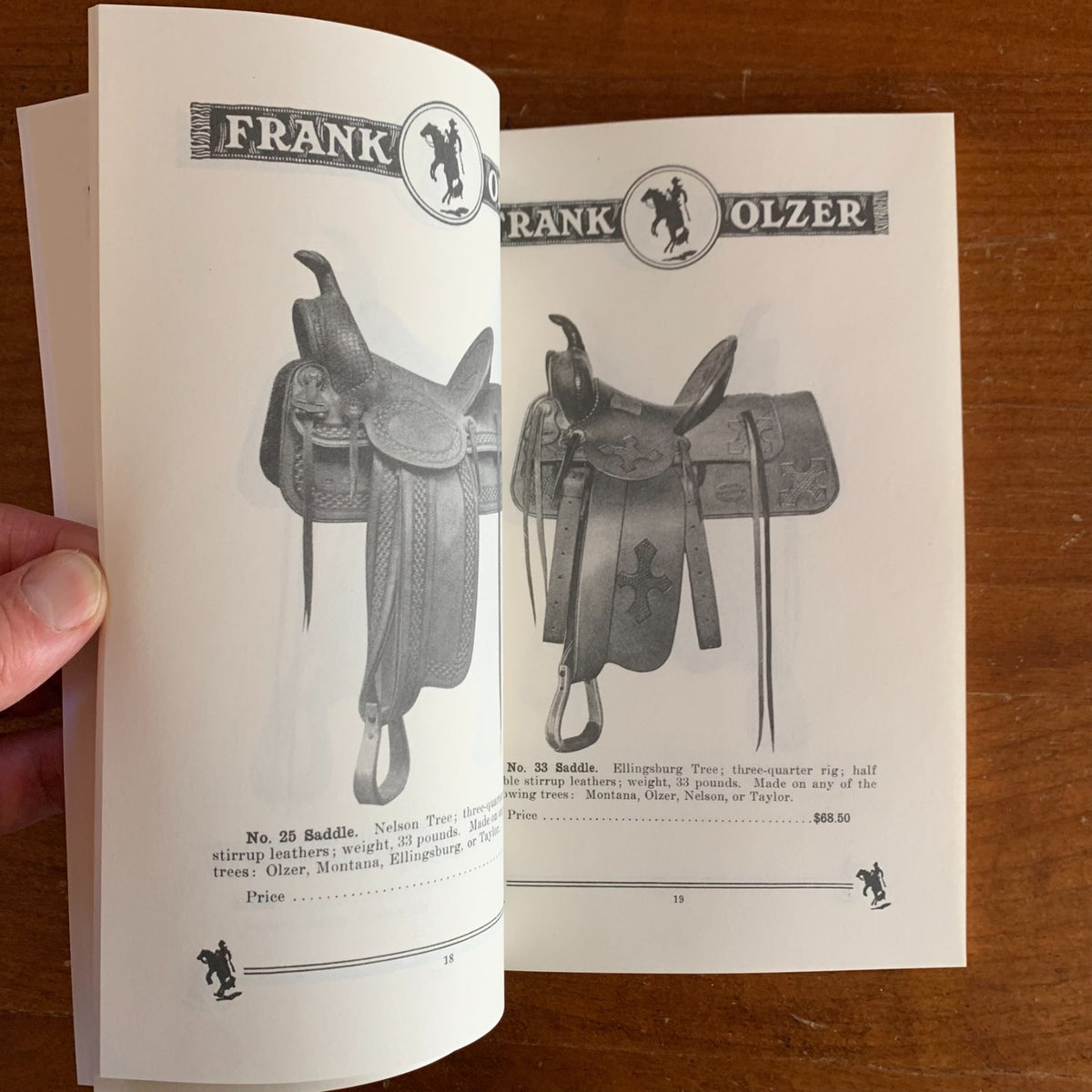 Frank Olzer & Arizona Saddlery Co. Catalogue and Price List No. 5