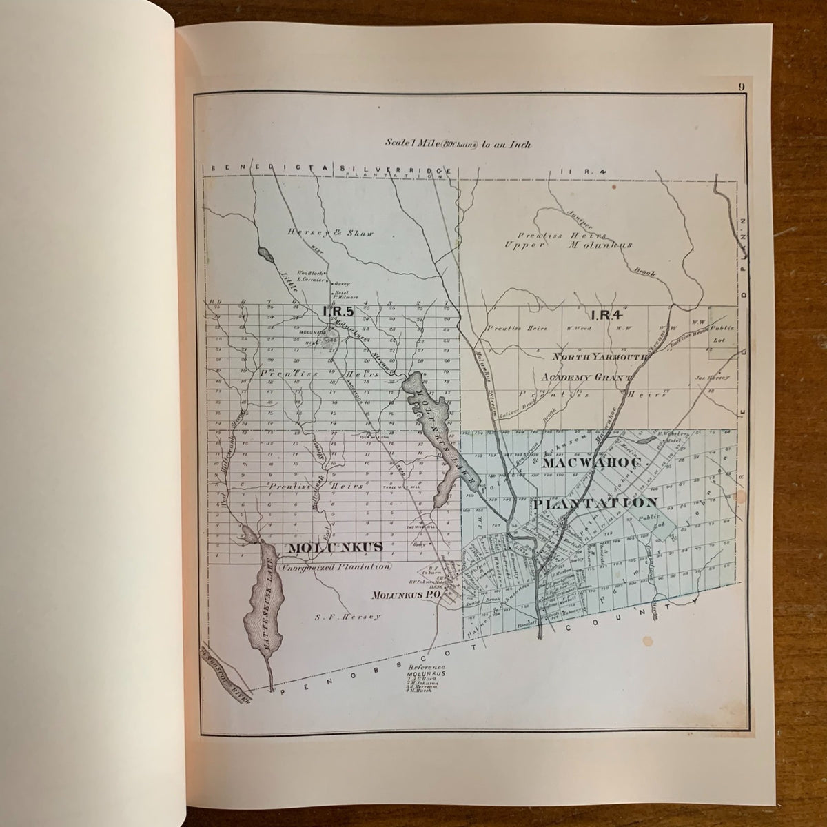 1877 Atlas Of Aroostook County Maine