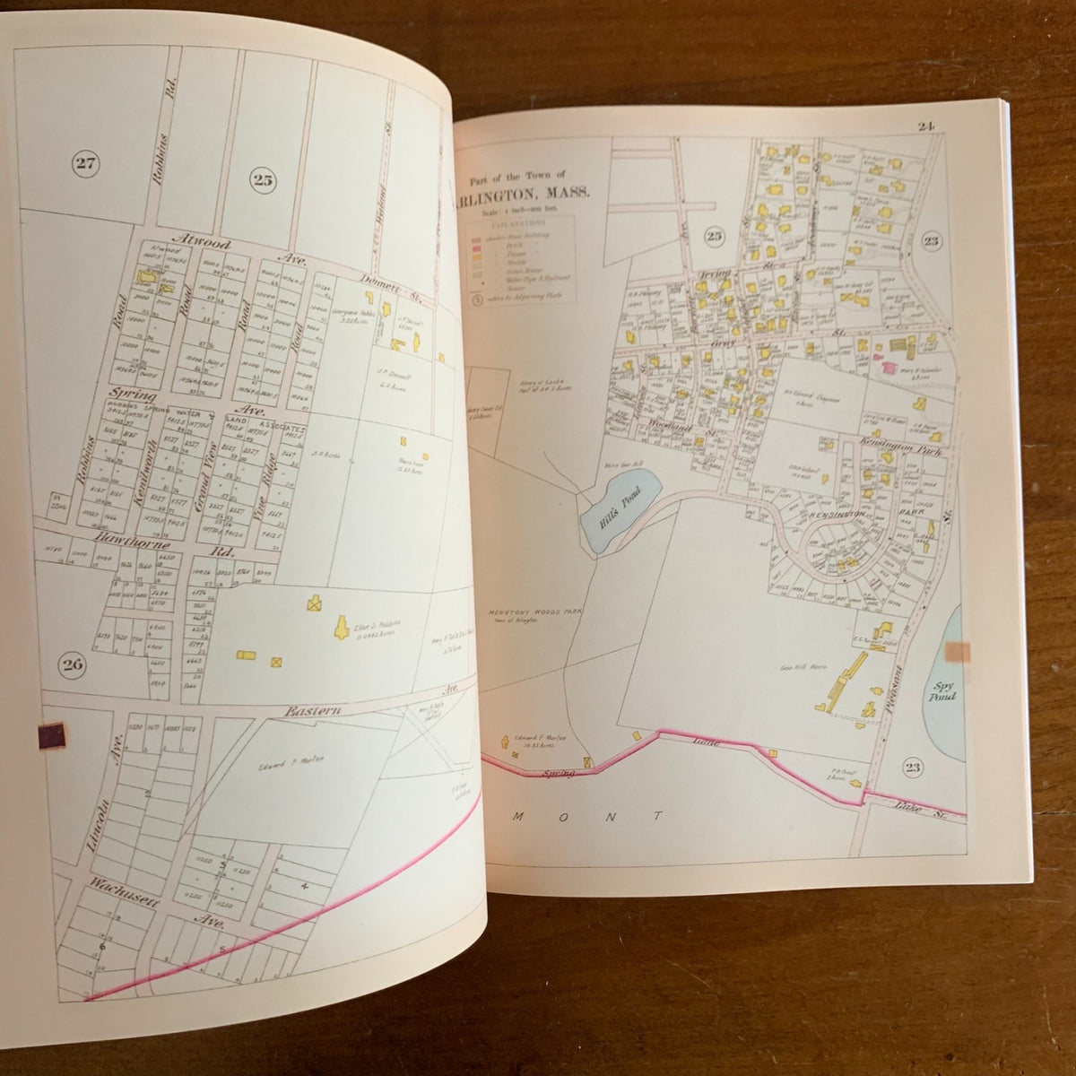 1898 Atlas of Watertown, Belmont, Arlington and Lexington, Massachusetts