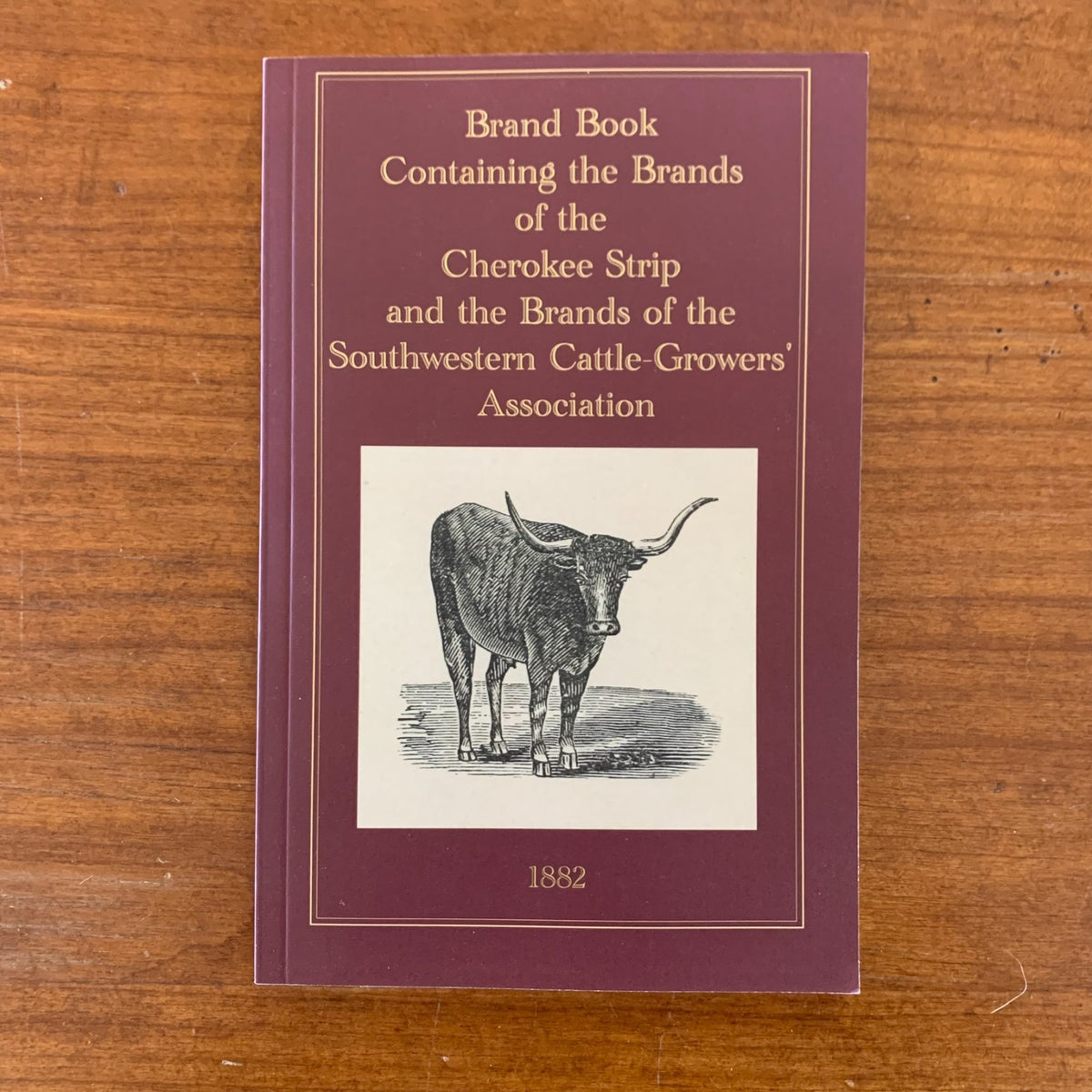 1882 Brand Book Cherokee Strip Southwestern Cattle-Growers' Assoc.