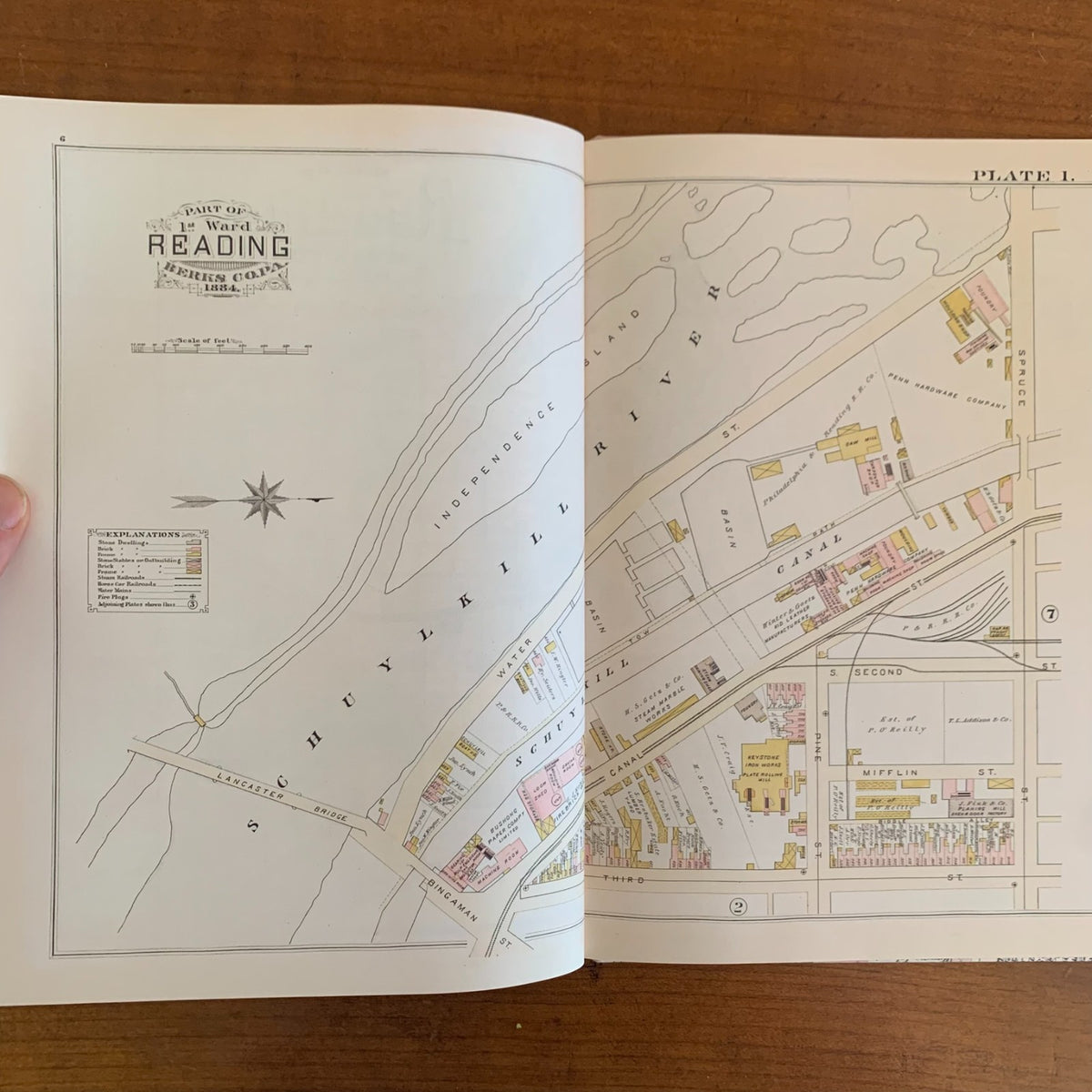 1884 Property and Insurance Atlas and Maps of the City of Reading, Pennsylvania