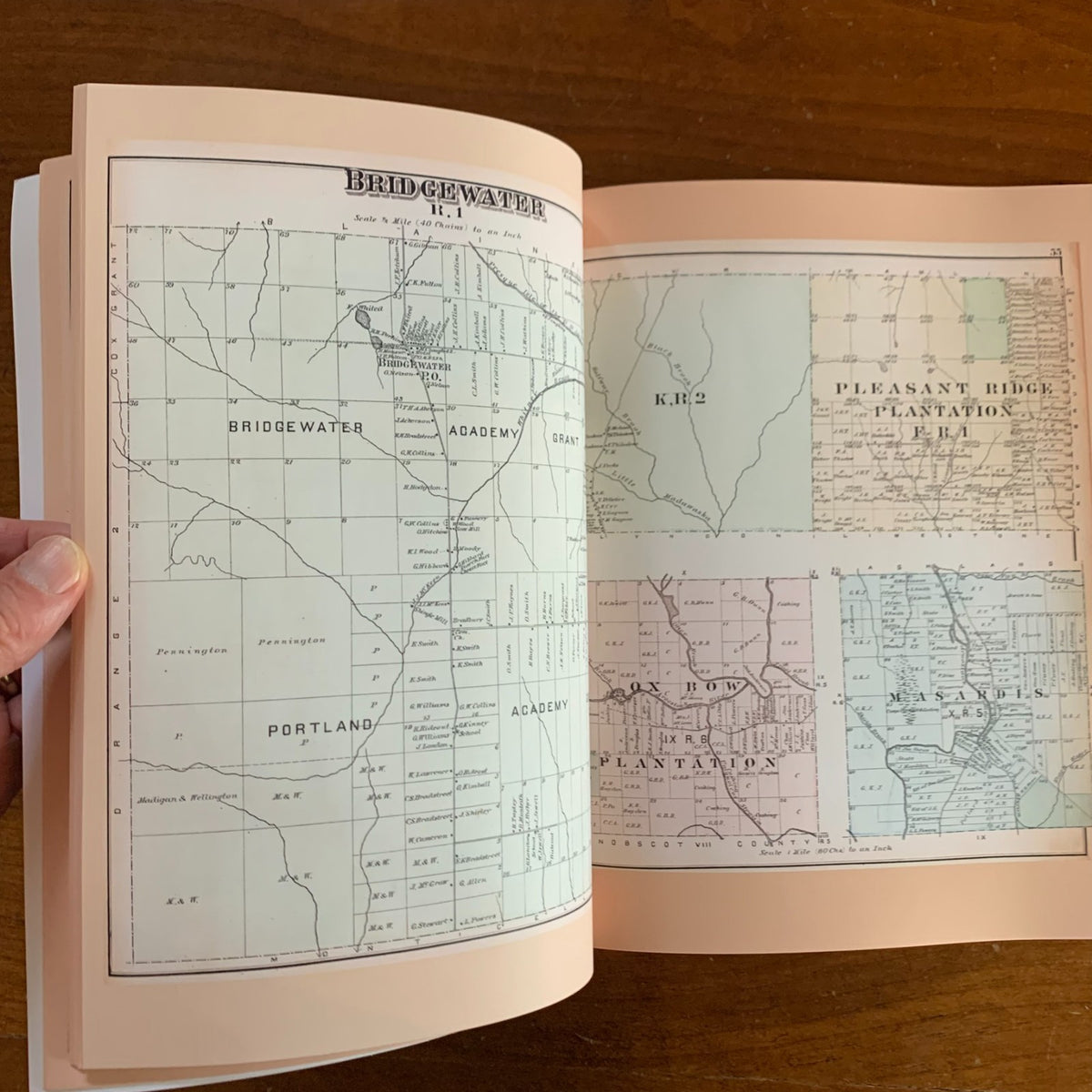 1877 Atlas Of Aroostook County Maine