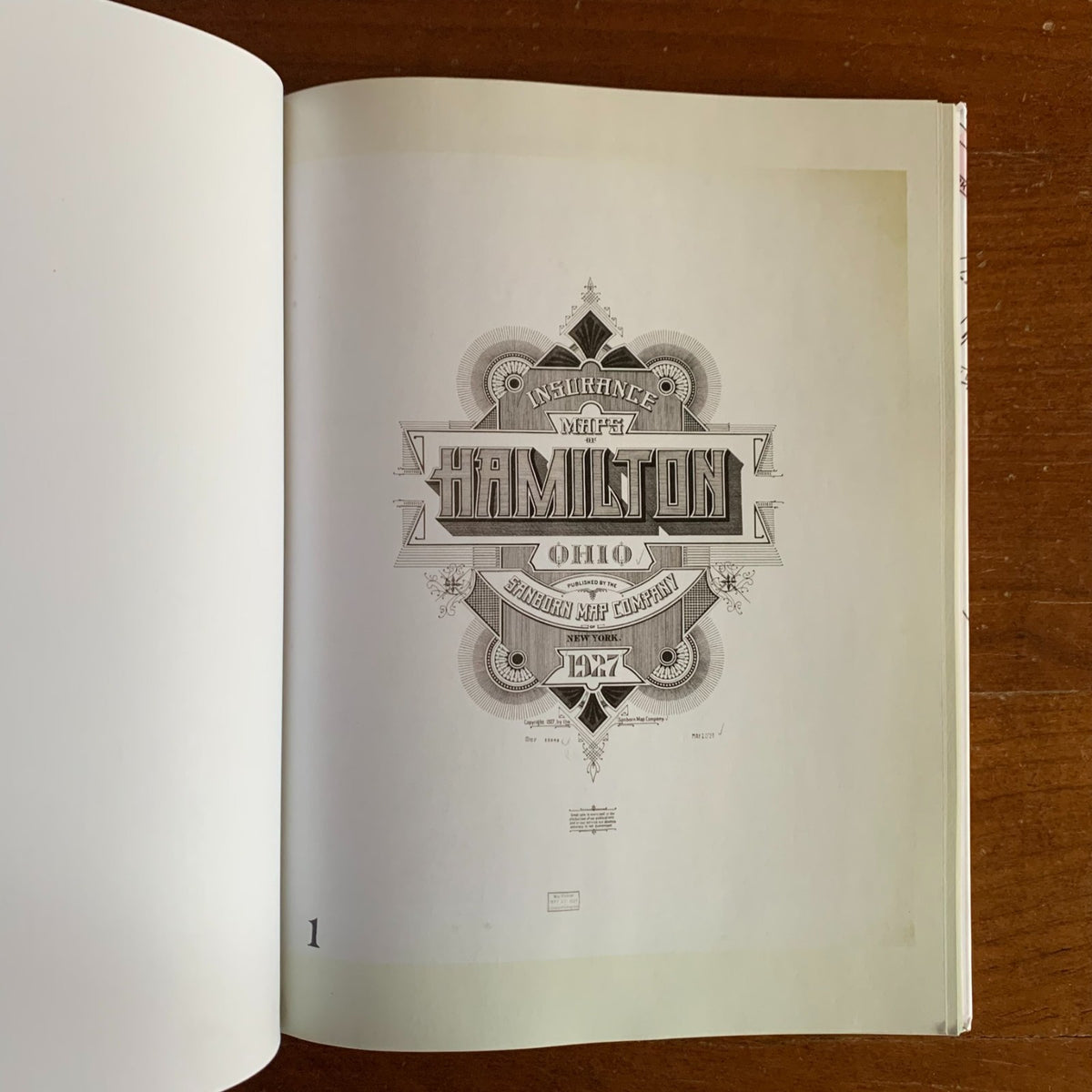 1927 Hamilton, Ohio Sanborn Fire Insurance Maps and Atlas