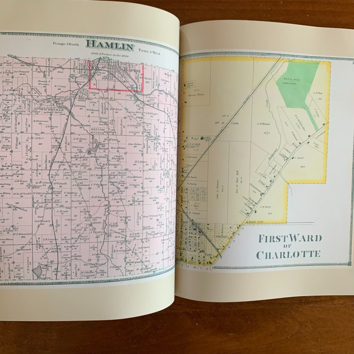 1873 Atlas of Eaton County, Michigan