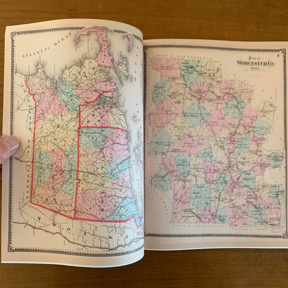 1870 Atlas of the City of Worcester, Worcester County, Massachusetts