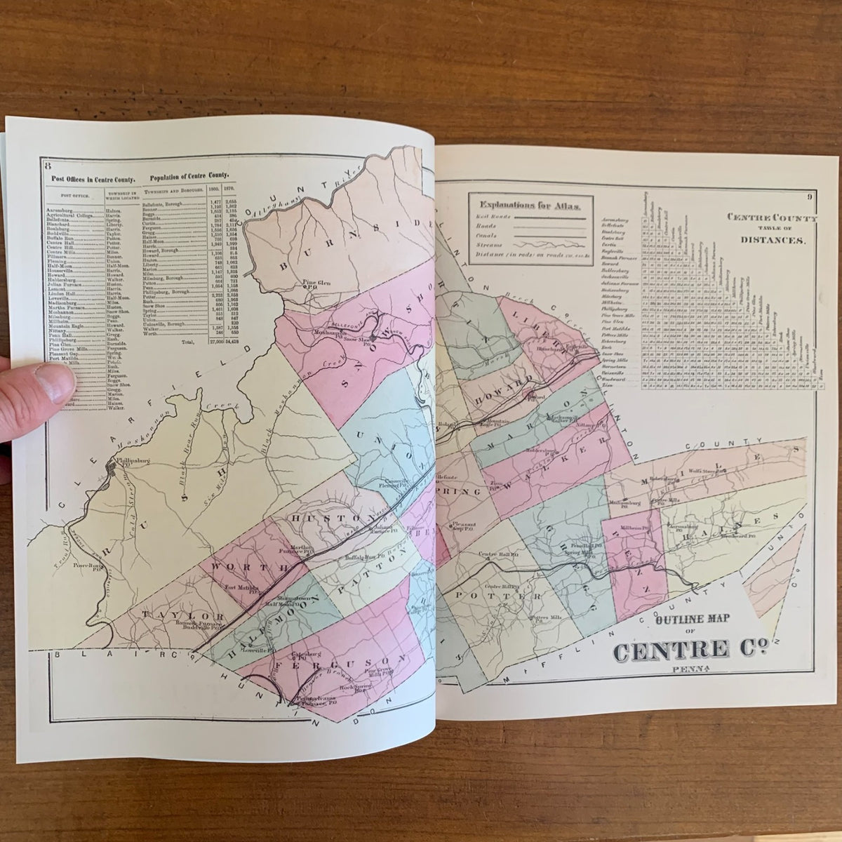 1874 Atlas of Centre County, Pennsylvania