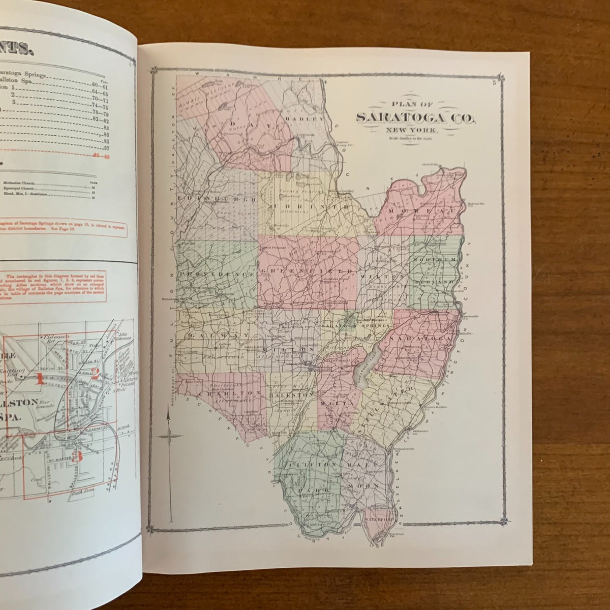 1876 Combination Atlas of Saratoga and Ballston, New York