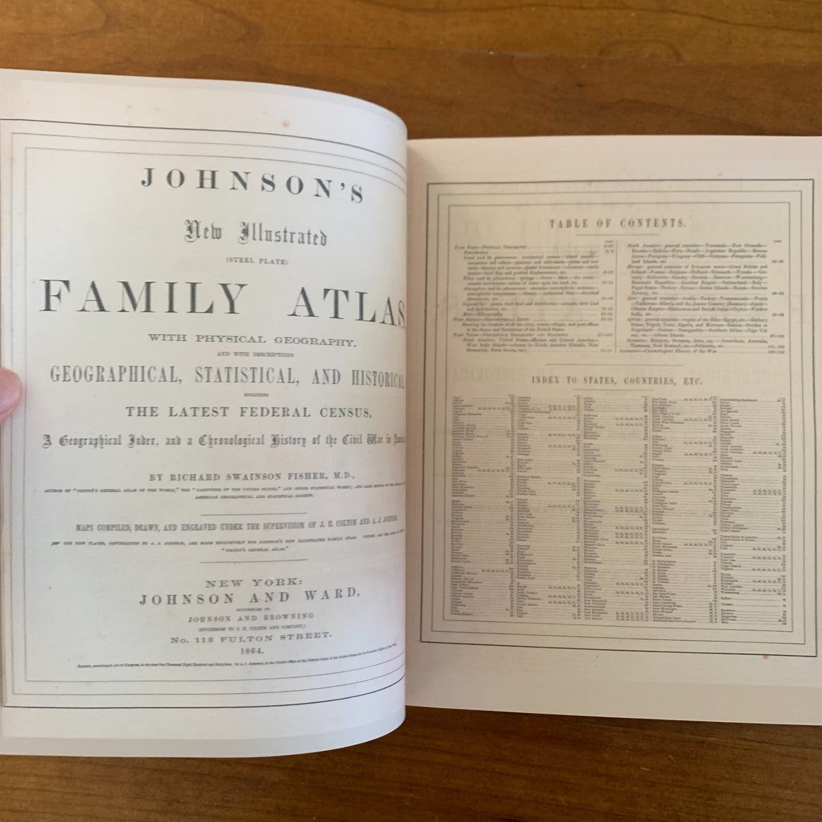 1864 Johnson's New Illustrated Family Atlas