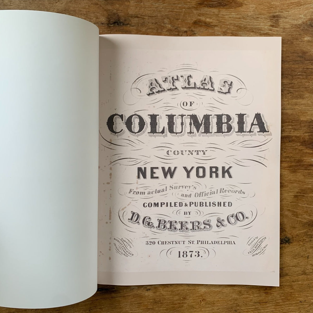 1873 Atlas of Columbia County, New York (Hudson)