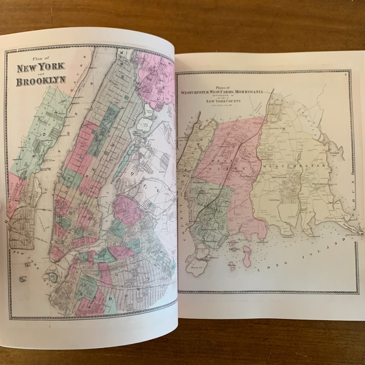 1867 Atlas Of New York And Vicinity (F. W. Beers), Connecticut Edition