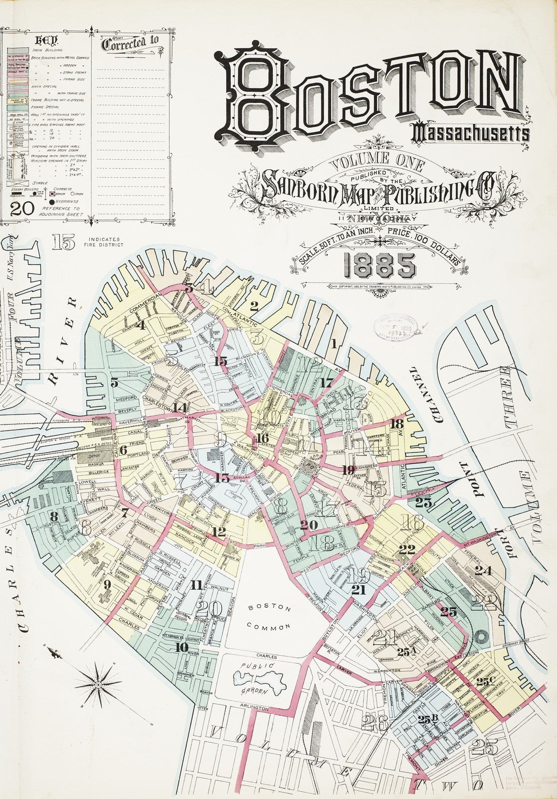 1885 Fire Insurance Maps and Atlas of Boston, Massachusetts, Volume 1