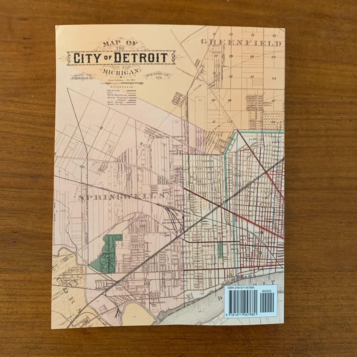 1893 Detailed Official Atlas of Wayne County, Michigan