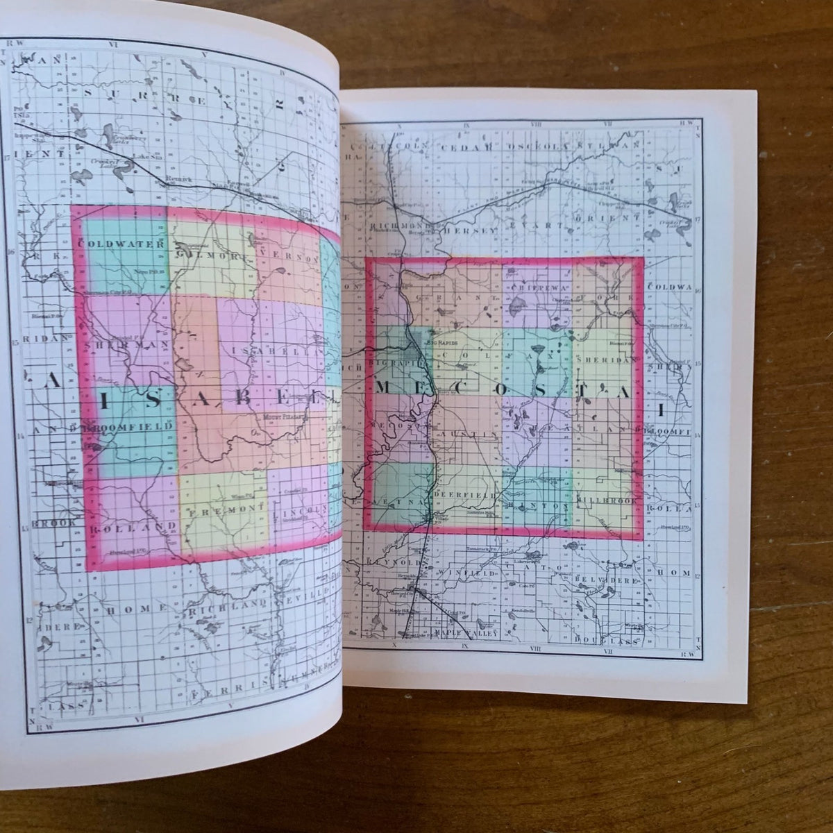 1873 Atlas of the State of Michigan