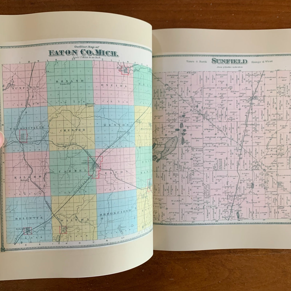 1873 Atlas of Eaton County, Michigan