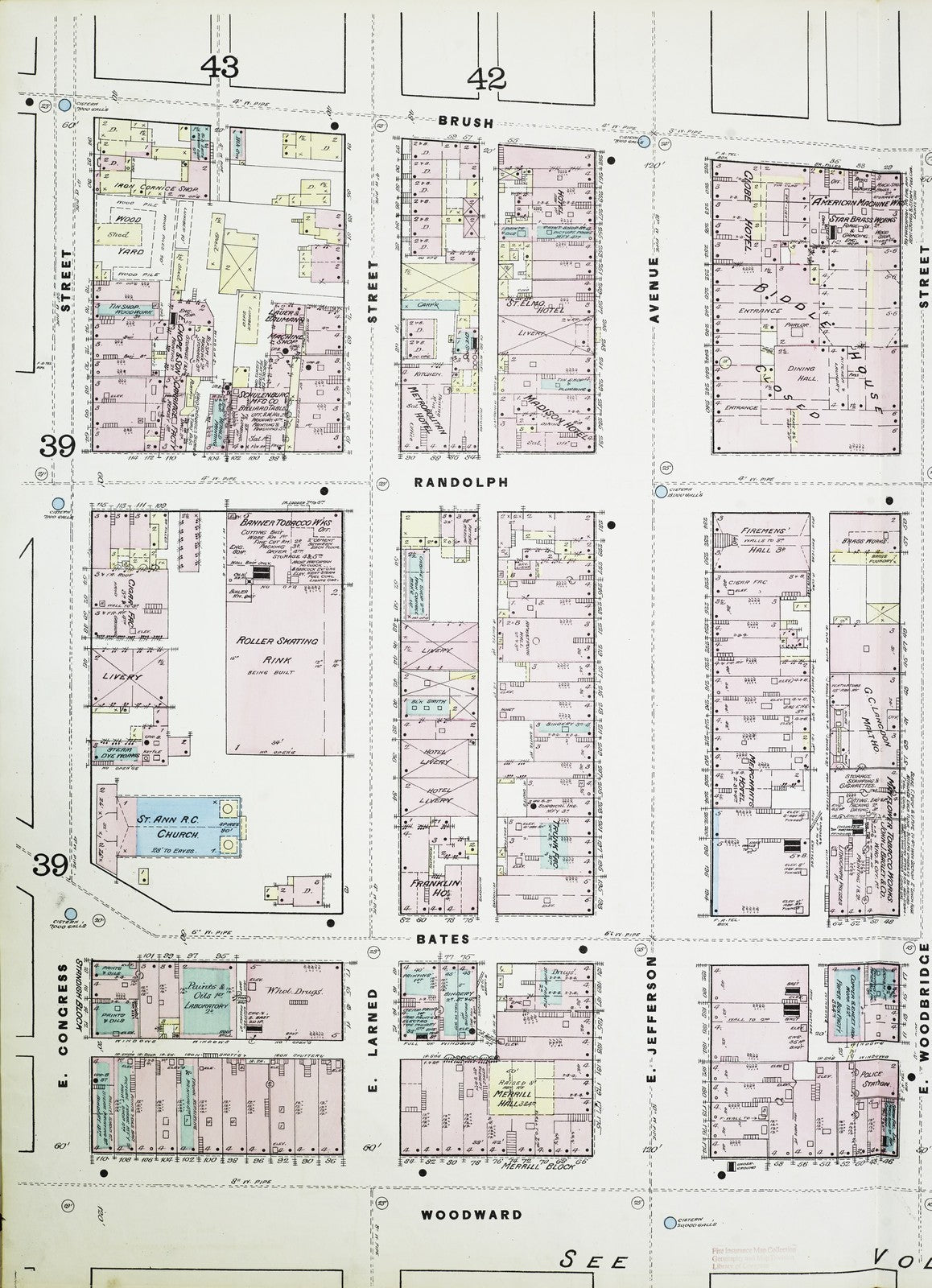 1884 Fire Insurance Maps and Atlas of Detroit, Michigan, Volume 2