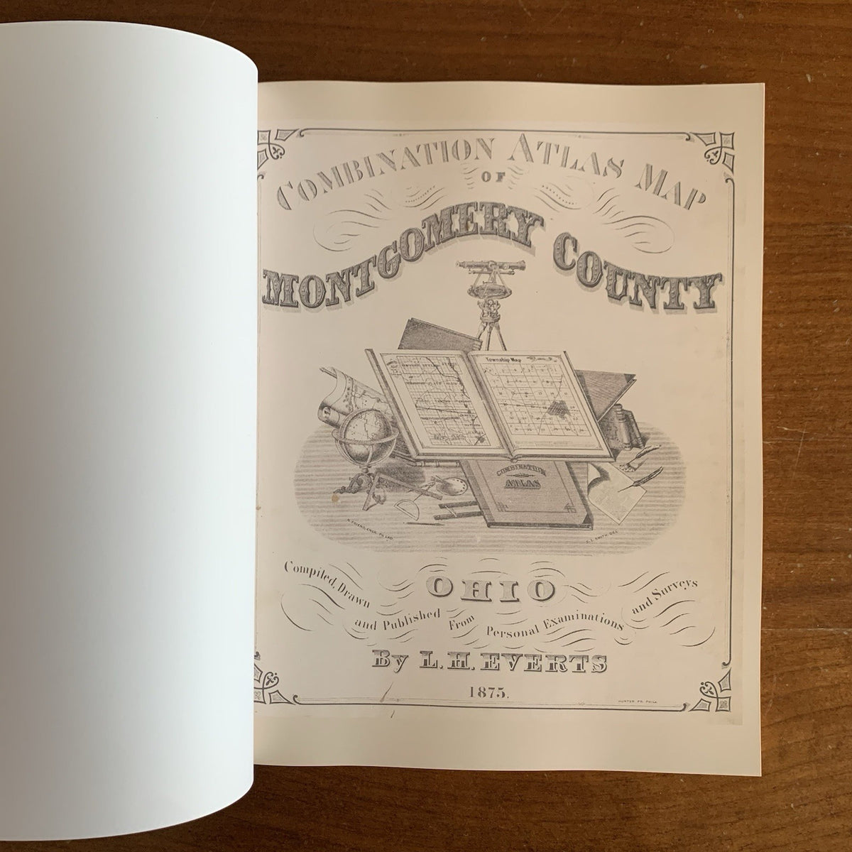 1875 Combination Atlas Map of Montgomery County, Ohio